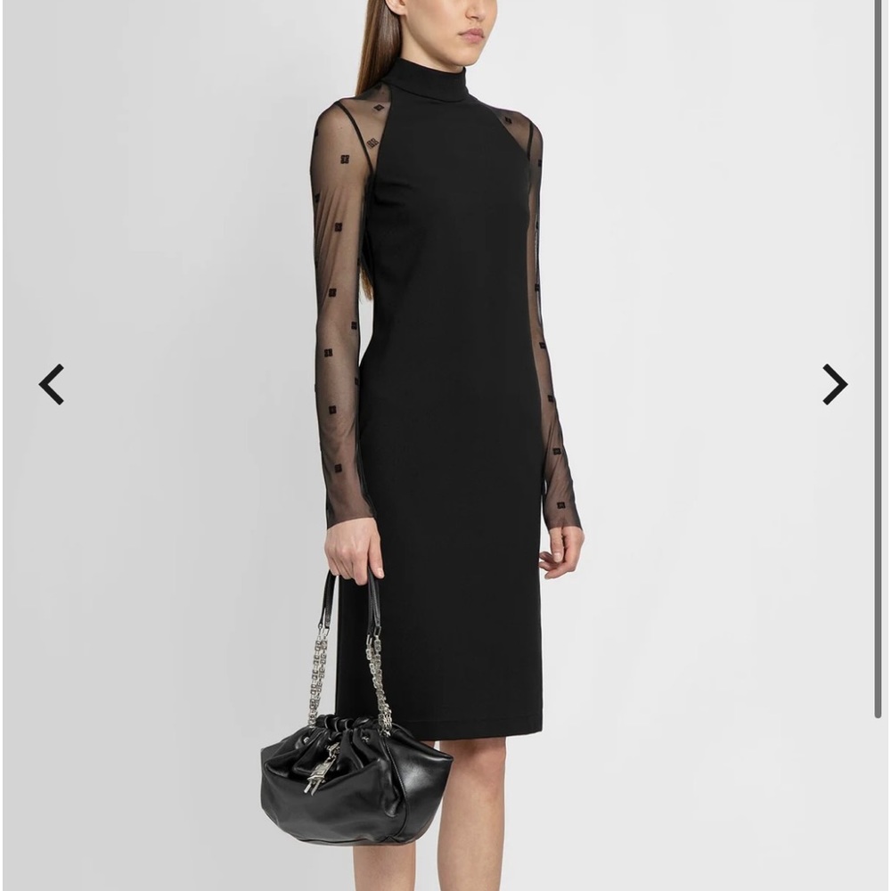 Givenchy 4G Sheer Black Dress